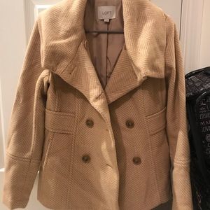 Loft Herringbone Peacoat